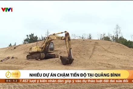 Alo Chào buổi sáng - VTV1 - 12/04/2023 - Nhiều dự án chậm tiến độ tại Quảng Bình