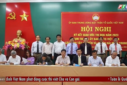 Ủy ban MTTQ Việt Nam các tỉnh Tây Nguyên và Duyên hải miền Trung ký kết giao ước thi đua