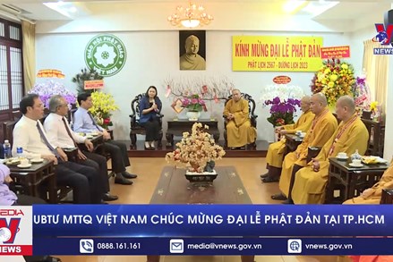 Ủy ban Trung ương MTTQ Việt Nam chúc mừng Phật đản tại TP Hồ Chí Minh