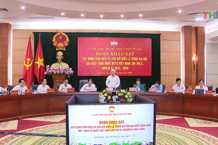 Tiếp tục hoàn thiện văn kiện Đại hội đại biểu toàn quốc MTTQ Việt Nam lần thứ X