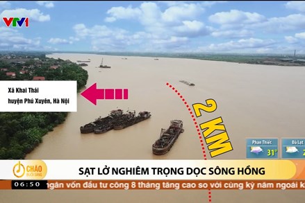 Alo Chào buổi sáng - VTV1 - 05/09/2023 - Sạt lở nghiêm trọng dọc sông Hồng