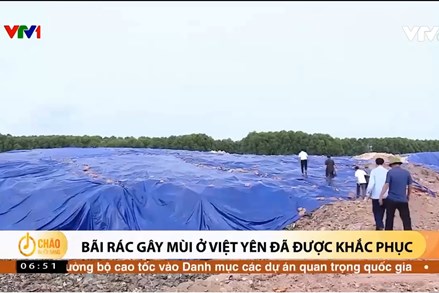 Alo Chào buổi sáng - VTV1 - 11/10/2023 - Bãi rác gây mùi ở Việt Yên đã được khắc phục
