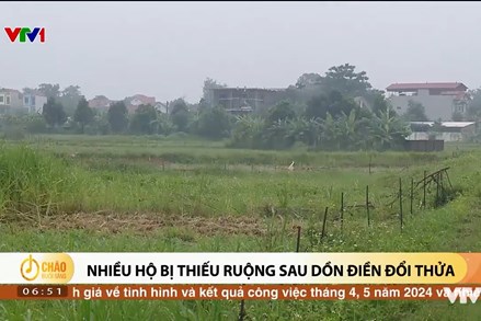 Alo Chào buổi sáng - VTV1 - 13/06/2024 - Nhiều hộ bị thiếu ruộng sau dồn điền đổi thửa