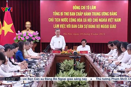 Tổng Bí thư, Chủ tịch nước làm việc với Ban Cán sự Đảng Bộ Ngoại giao