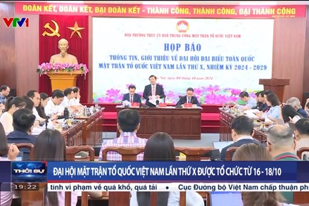 Đại hội đại biểu toàn quốc Mặt trận Tổ quốc Việt Nam lần thứ X được tổ chức từ ngày 16-18/10/2024