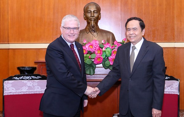 Chủ tịch Trần Thanh Mẫn tiếp Đại sứ Australia tại Việt Nam 