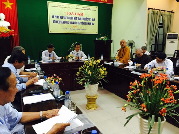 Phát huy vai trò của MTTQ Việt Nam với việc vận động, đoàn kết các tôn giáo