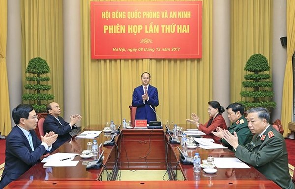 Phiên họp thứ hai Hội đồng Quốc phòng và An ninh 