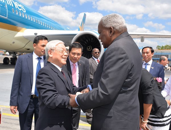 Tổng Bí thư Nguyễn Phú Trọng bắt đầu thăm cấp Nhà nước CH Cuba
