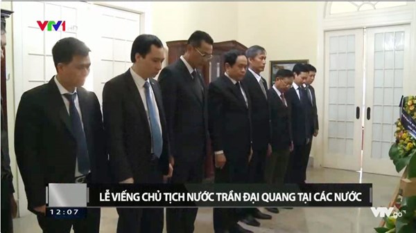 Đồng chí Trần Thanh Mẫn viếng Chủ tịch nước Trần Đại Quang tại Cuba