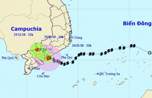 Thông tin mới nhất về cơn bão số 9 đổ bộ vào đất liền