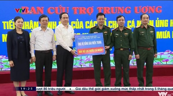  MTTQ Việt Nam tiếp tục tiếp nhận ủng hộ đồng bào vùng lũ từ các ban ngành, tổ chức, doanh nghiệp 