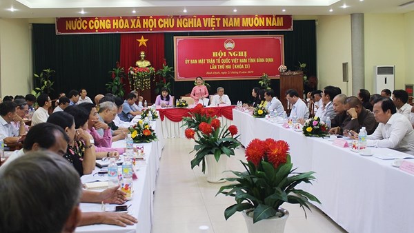 Hội nghị Ủy ban MTTQ Việt Nam tỉnh Bình Định lần thứ 2, nhiệm kỳ 2019-2024