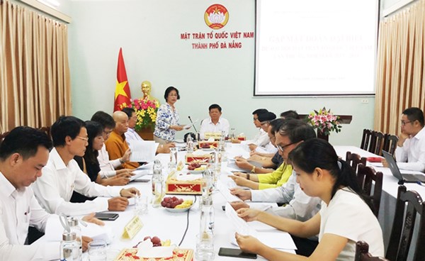 Gặp mặt đại biểu Đà Nẵng dự Đại hội MTTQ Việt Nam lần thứ IX
