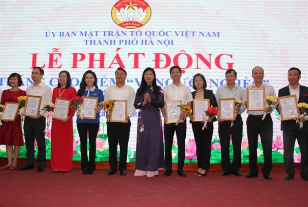 Thành phố Hà Nội phát động Tháng cao điểm 'Vì người nghèo' năm 2019