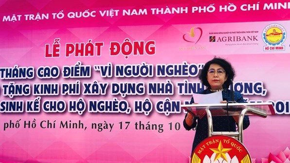 TP. Hồ Chí Minh: Phát động hưởng ứng Tháng cao điểm “Vì người nghèo”
