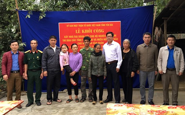 Ủy ban MTTQ tỉnh Yên Bái khởi công nhà Đại đoàn kết cho hộ nghèo
