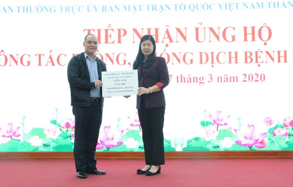 Ủy ban MTTQ Việt Nam TP Hà Nội hưởng ứng cuộc phát động “Toàn dân tham gia ủng hộ phòng chống dịch Covid – 19”
