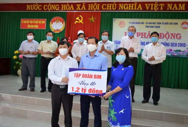 Ninh Thuận: Gần 9 tỷ đồng ủng hộ phòng, chống dịch Covid-19