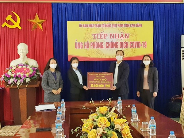 Ủy ban MTTQ tỉnh Cao Bằng: Tiếp nhận nguồn lực ủng hộ “Quỹ Phòng, chống dịch Covid-19” 