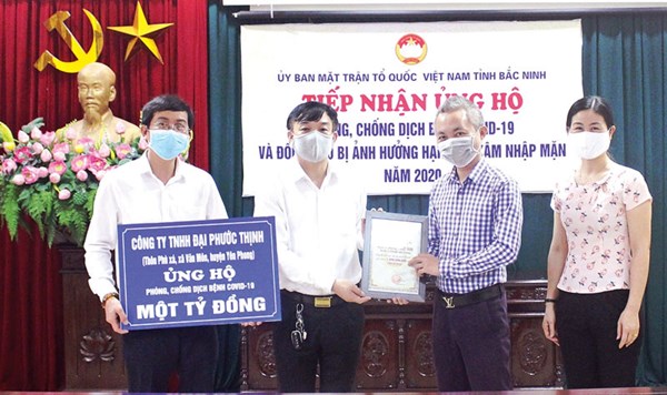 Bắc Ninh: Hơn 27 tỷ đồng ủng hộ phòng, chống Covid-19 và hạn hán, xâm nhập mặn