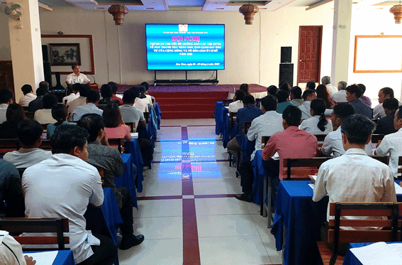 Kon Tum: Hội nghị chuyên đề tập huấn các nội dung về Ban Thanh tra Nhân dân, Ban Giám sát đầu tư của cộng đồng và Tổ hòa giải ở cơ sở năm 2020