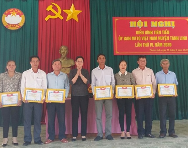MTTQ Việt Nam huyện Tánh Linh (Bình Thuân): Tổ chức hội nghị điển hình tiên tiến lần thứ IV, năm 2020.