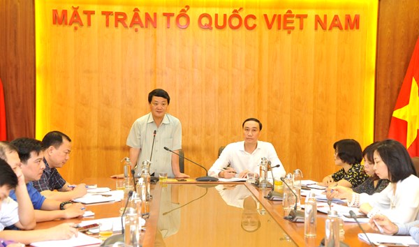 Công đoàn cơ quan Trung ương MTTQ Việt Nam sơ kết công tác 6 tháng đầu năm và triển khai nhiệm vụ 6 tháng cuối năm 2020