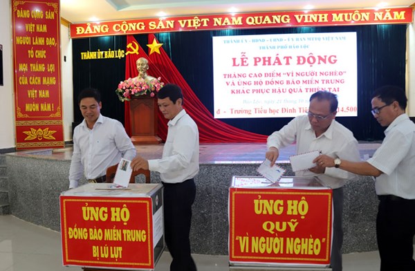 Lâm Đồng: TP Bảo Lộc  phát động ủng hộ Quỹ Vì người nghèo năm 2020