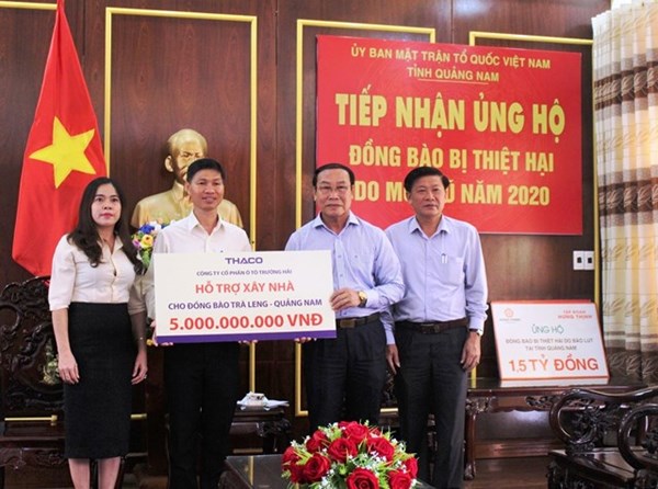 THACO ủng hộ người dân vụ sạt lở núi ở Trà Leng 5 tỷ đồng