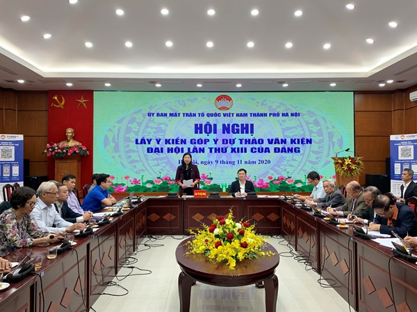 MTTQ thành phố Hà Nội góp ý dự thảo văn kiện Đại hội 13 của Đảng