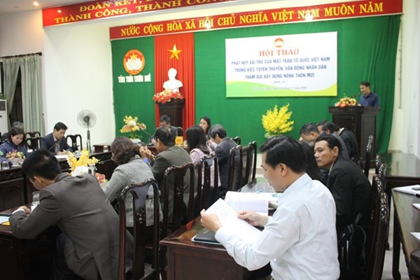 Thừa Thiên-Huế: Hội thảo vai trò của MTTQ trong xây dựng Nông thôn mới