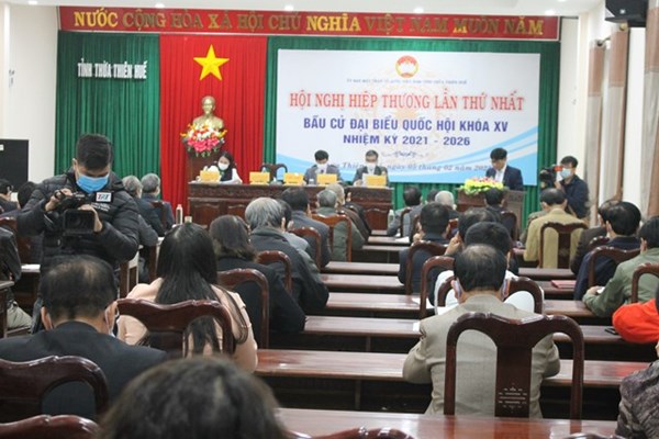 Ủy ban MTTQ Việt Nam tỉnh Thừa Thiên - Huế tổ chức hội nghị hiệp thương lần thứ nhất bầu cử đại biểu Quốc hội khóa XV, nhiệm kỳ 2021-2026