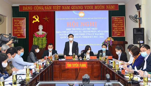 Tuyên Quang: Hội nghị hiệp thương lần thứ nhất bầu cử đại biểu Quốc hội khóa XV