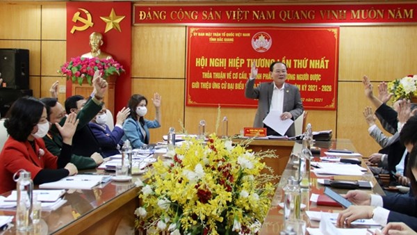 Bắc Giang: Hiệp thương bầu cử đại biểu Quốc hội khóa XV và HĐND tỉnh khóa XIX