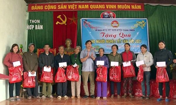 Ủy ban MTTQVN huyện Quảng Trạch: Chung tay vì người nghèo