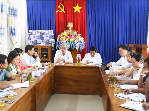 Ủy ban MTTQ Việt Nam tỉnh Ninh Thuận làm việc với Ủy ban MTTQ Việt Nam huyện Bác Ái