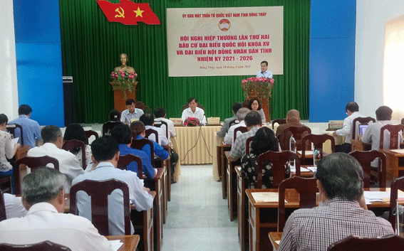Uỷ ban Mặt trận Tổ quốc Việt Nam tỉnh Đồng Tháp tổ chức hội nghị hiệp thương lần thứ hai 