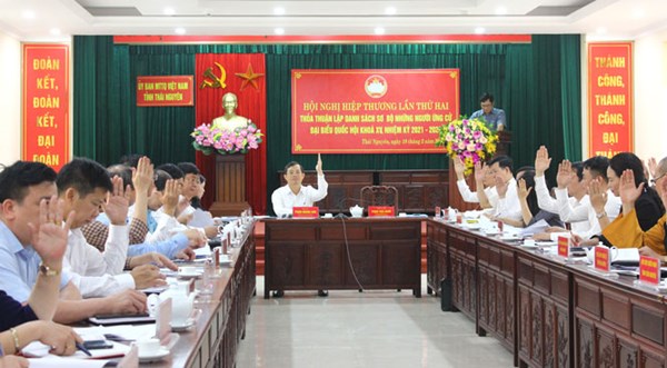 Ủy ban MTTQ tỉnh Thái Nguyên tổ chức Hội nghị hiệp thương lần thứ hai 