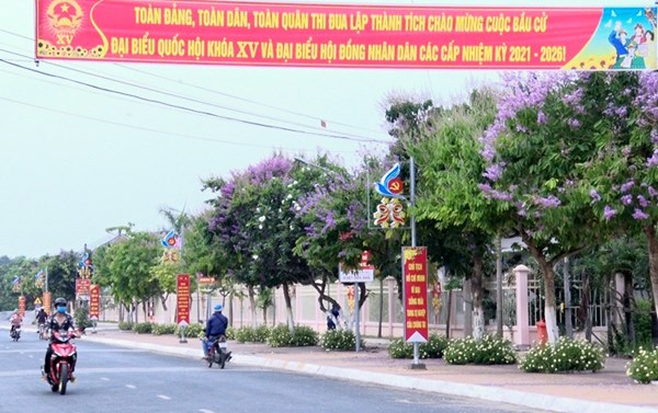 Phú Tân tập trung công tác chuẩn bị bầu cử