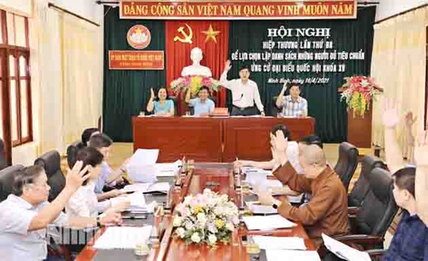 MTTQ các cấp tỉnh Ninh Bình khẳng định vai trò trong công tác bầu cử
