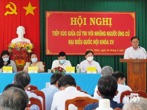 Ninh Thuận: Các ứng cử viên đại biểu Quốc hội khóa XV tiếp xúc với cử tri huyện Thuận Nam
