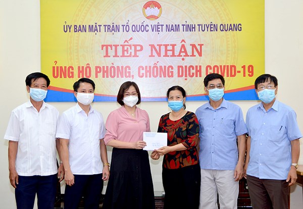 Ủy ban MTTQ Việt Nam tỉnh Ninh Bình, Kon Tum, Đồng Nai, Tuyên Quang: Tiếp nhận ủng hộ phòng, chống dịch COVID-19