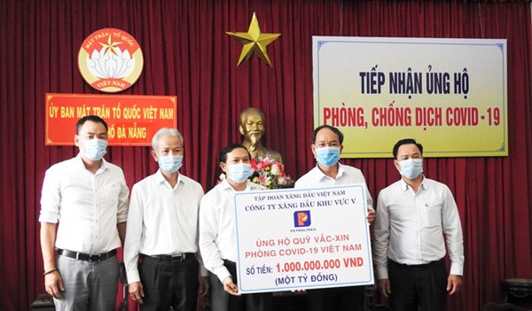 Thái Nguyên, TP Đà Nẵng: Tiếp nhận ủng hộ công tác phòng, chống dịch Covid -19