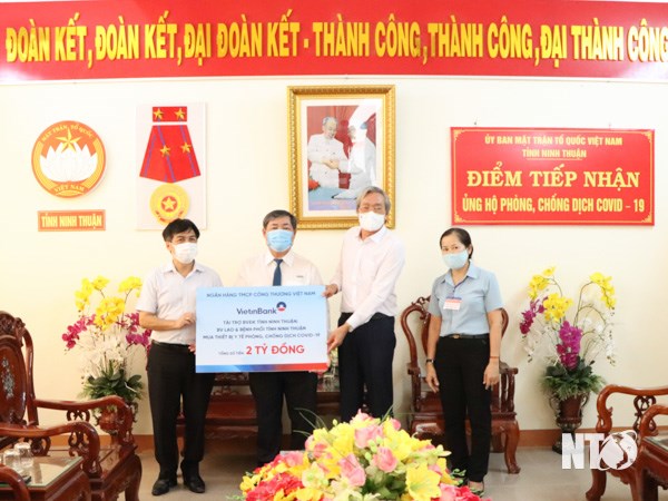 Ủy ban MTTQ Việt Nam tỉnh Ninh Thuận: Tiếp nhận hỗ trợ phòng, chống dịch COVID-19 