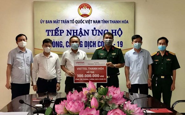 Ủy ban MTTQ tỉnh Thanh Hóa tiếp nhận ủng hộ công tác phòng, chống dịch COVID-19