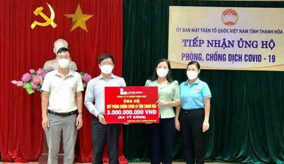 Ủy ban MTTQ tỉnh Thanh Hóa tiếp nhận ủng hộ phòng, chống dịch COVID-19