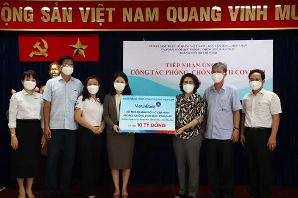 TP.Hồ Chí Minh: Quỹ “Chung một tấm lòng” ủng hộ 10 tỷ đồng cho công tác phòng, chống dịch