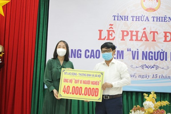Thừa Thiên-Huế: Phát động tháng cao điểm ‘Vì người nghèo’