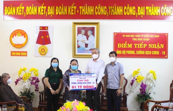 Ủy ban MTTQ Việt Nam tỉnh Ninh Thuận: Tiếp nhận trên 1 tỷ đồng ủng hộ phòng, chống dịch COVID-19